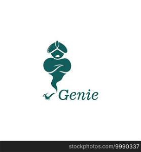 Genie and magic l&logo image template illustration vector design