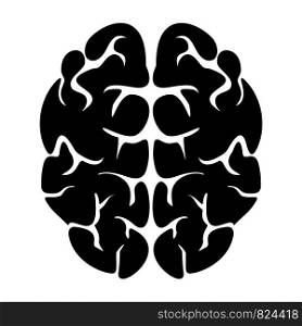 Genius brain icon. Simple illustration of genius brain vector icon for web design isolated on white background. Genius brain icon, simple style