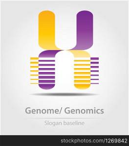 Genome analysis,genomics business icon for creative design. Genome analysis,genomics business icon
