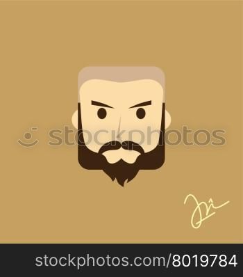 gentleman avatar portrait icon. gentleman avatar portrait icon theme vector art illustration