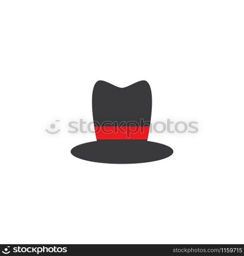 Gentleman hat icon vector template