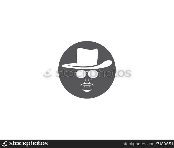 Gentleman hat vector icon illustration design