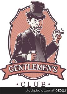 gentleman hipster retro pipe smoke tobacco