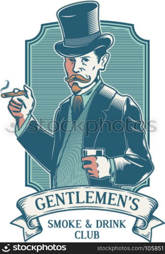 gentleman hipster retro pipe smoke tobacco