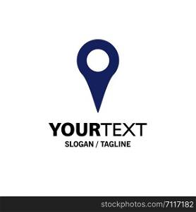 Geo location, Location, Map, Pin Business Logo Template. Flat Color