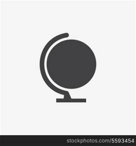 Geography earth globe icon - vector illustration