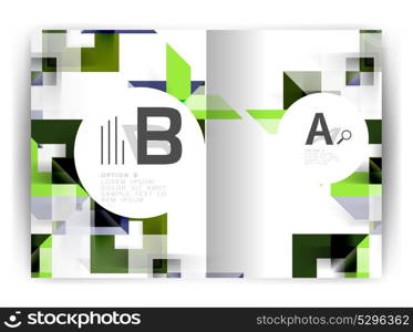 Geometric a4 annual report cover print template. Geometric a4 annual report cover print template, brochure template layout, cover design annual report, magazine, flyer or booklet in A4. Business vector Illustration.