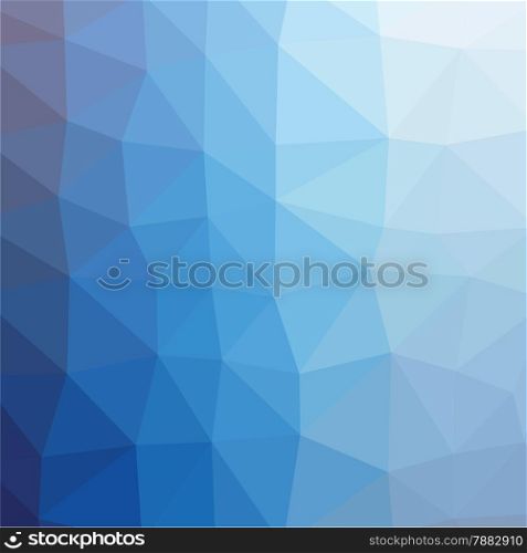 Geometric abstrac tblue low-poly paper background. Vector with transparency.