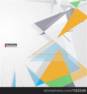Geometric abstract background. overlap of modern forms the design. Vector illustrations for wallpapers, banners, backgrounds, etc.