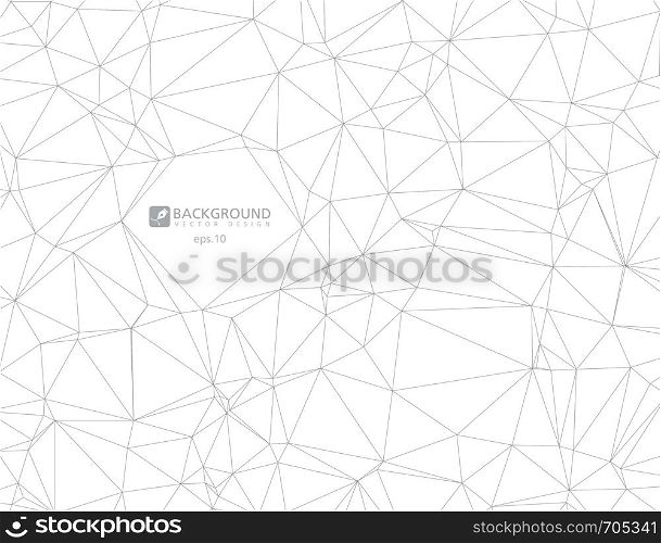 Geometric abstract background with connected lines
