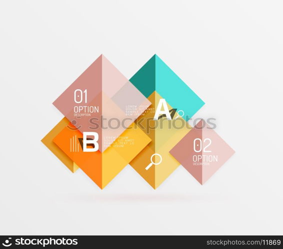 Geometric abstract background with option infographic. Geometric abstract background with option infographic. Vector template background for workflow layout, diagram, number options or web design