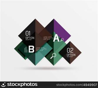 Geometric abstract background with option infographic. Geometric abstract background with option infographic. Vector template background for workflow layout, diagram, number options or web design