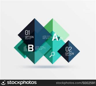 Geometric abstract background with option infographic. Geometric abstract background with option infographic. Vector template background for workflow layout, diagram, number options or web design