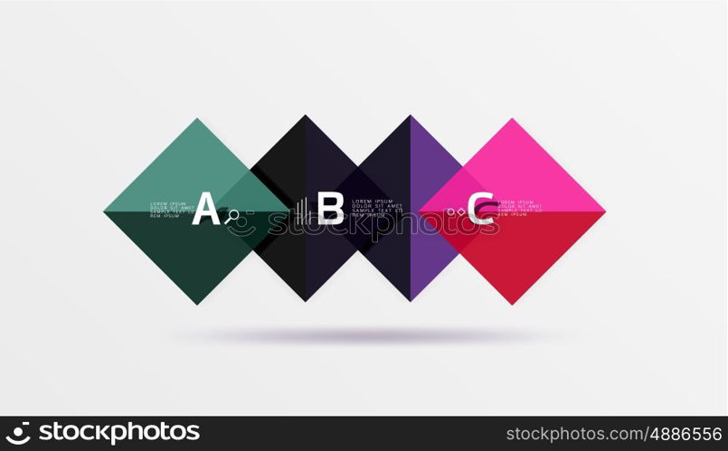 Geometric abstract background with option infographic. Vector template background for workflow layout, diagram, number options or web design