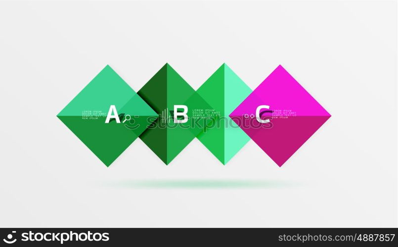 Geometric abstract background with option infographic. Vector template background for workflow layout, diagram, number options or web design