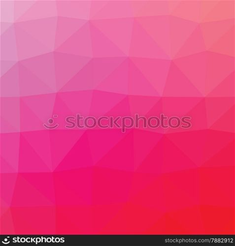 Geometric abstract bright pink low-poly paper background. Vector with transparency.