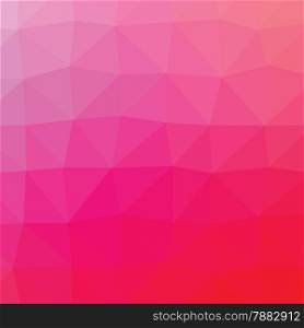 Geometric abstract bright pink low-poly paper background. Vector with transparency.