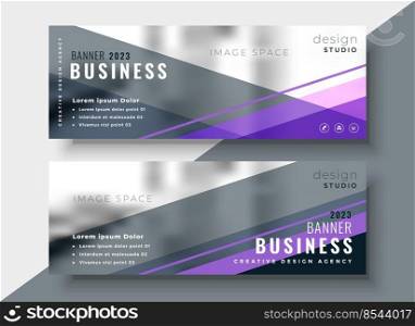 geometric abstract business banners design