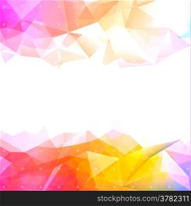 Geometric abstract colorful low poly background. Vector eps10.