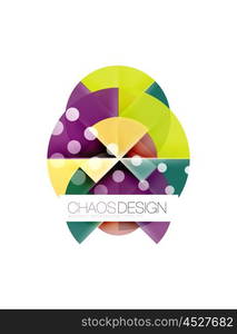 Geometric abstract composition - circles layout. Geometric abstract composition - circles layout with light effects