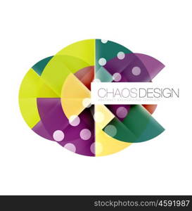 Geometric abstract composition - circles layout. Geometric abstract composition - circles layout with light effects