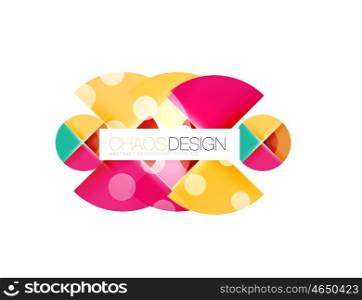 Geometric abstract composition - circles layout. Geometric abstract composition - circles layout with light effects