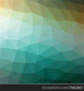 Geometric abstract dark green low-poly paper background. Vector with transparency.