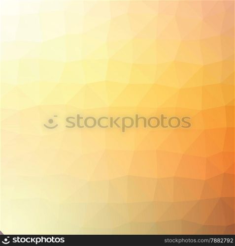 Geometric abstract light orange low-poly paper background.