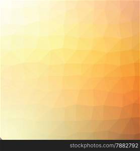 Geometric abstract light orange low-poly paper background.