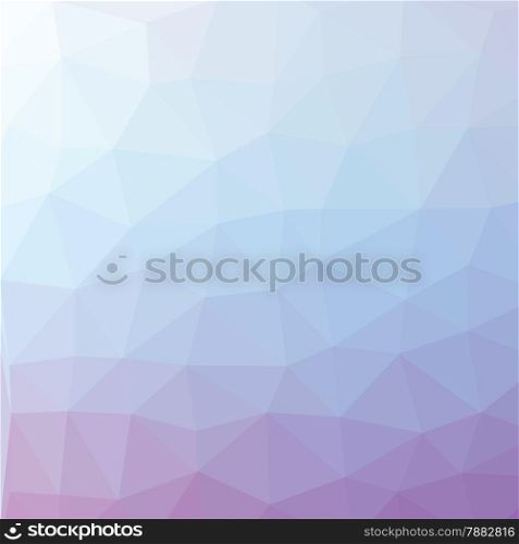 Geometric abstract light pastel blue low-poly paper background.