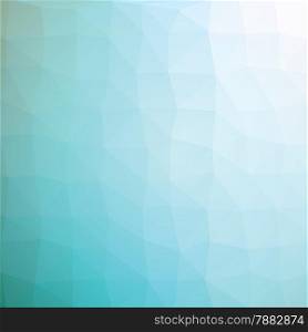 Geometric abstract light turquise low-poly paper background.