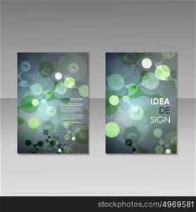 Geometric abstract modern colorful brochure templates, design elements, molecule background. Geometric abstract modern colorful brochure templates, design elements, molecule background.
