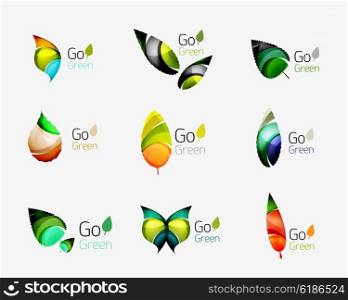 Geometric abstract nature logo. Geometric abstract nature logo. Vector illustration