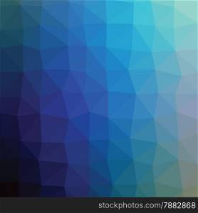 Geometric abstract navy light turquise low-poly paper background.