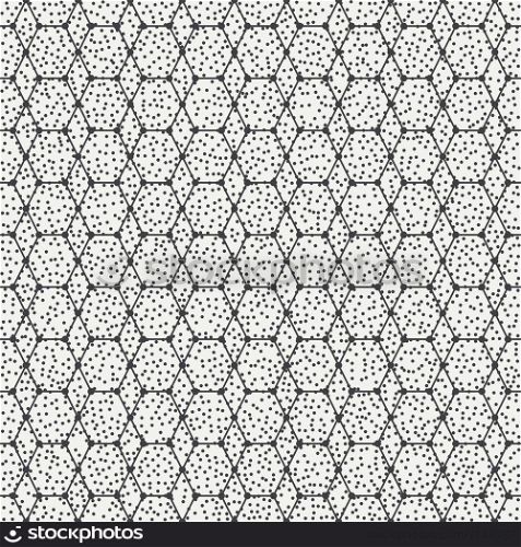 Geometric abstract seamless polygon pattern. Wrapping paper. Polygonal tiling. Vector illustration. Background. Optical illusion effect. Graphic texture with randomly disposed spots.. Geometric abstract seamless polygon pattern. Wrapping paper. Polygonal tiling. Vector illustration. Background. Optical illusion effect for design. Graphic texture with randomly disposed spots.