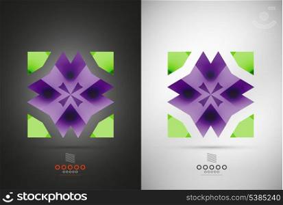 Geometric abstract shape - business symbol for business, technology, presentation, template