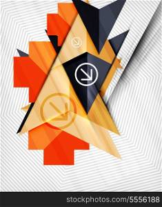 Geometric abstraction business poster. For banners, business backgrounds, presentations