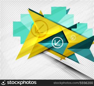 Geometric abstraction business poster. For banners, business backgrounds, presentations