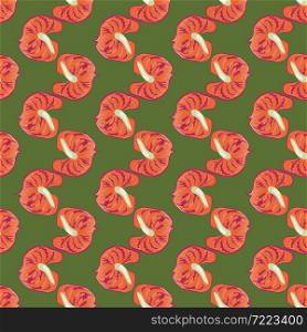 Geometric anthurium flowers seamless pattern on green background. Exotic hawaiian plants backdrop. Vintage tropical botanical wallpaper. Design for fabric , textile print, surface, wrapping, cover. Geometric anthurium flowers seamless pattern on green background. Exotic hawaiian plants backdrop. Vintage tropical botanical wallpaper.