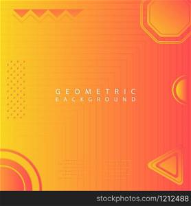 Geometric art background modern shape element with space for text. vector illustration.