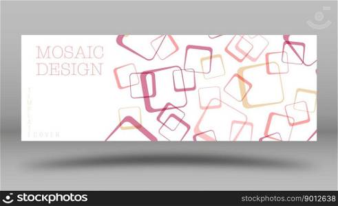 Geometric background. Layout of the cover, poster, banner, poster with squares. A template for interior design, creative design 