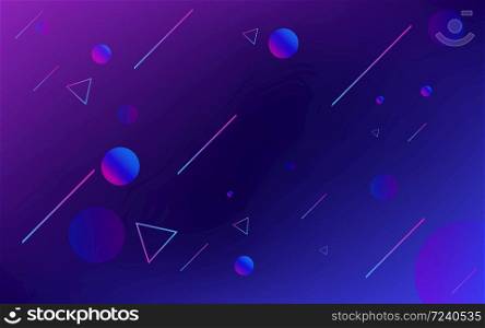 Geometric background Minimal Dynamic shapes composition for landing page