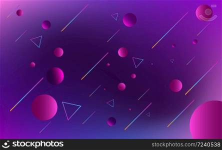 Geometric background Minimal Dynamic shapes composition for landing page