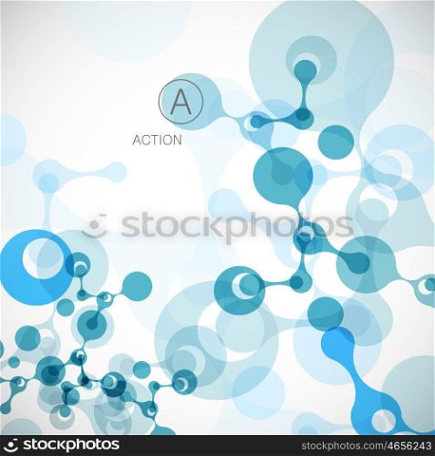 Geometric background molecule and communication. Connected atoms. Vector illustration. Geometric background molecule and communication. Connected atoms. Vector illustration.