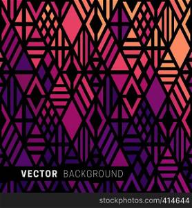 Geometric background with multicolor rhombuses. Gradient pattern. Geometric colored background