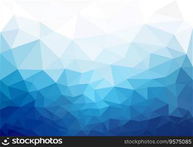 Geometric blue cold texture background vector image