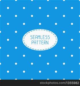 Geometric blue seamless polka dot pattern with circles. Wrapping paper. Paper for scrapbook. Tiling. Peas. Vector illustration. Background. Swatches. Stylish graphic texture for design.. Geometric blue seamless polka dot pattern with circles. Wrapping paper. Paper for scrapbook. Tiling. Peas. Vector illustration. Background. Swatches. Stylish graphic texture for design, wallpaper.