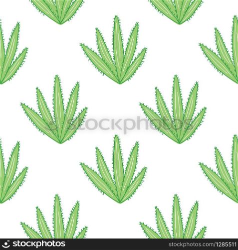 Geometric botanical exotic backdrop. Abstract cactus seamless pattern on white background. Cacti wallpaper. Design for fabric, textile print, wrapping paper. Creative vector illustration. Geometric botanical exotic backdrop. Abstract cactus seamless pattern on white background.