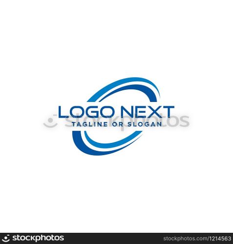 Geometric bridge logo design template