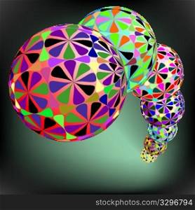 geometric bubbles pattern, abstract vector art illustration